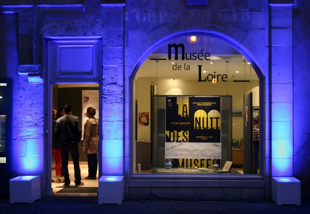 Mise en lumière du musée lors de la Nuit des musées