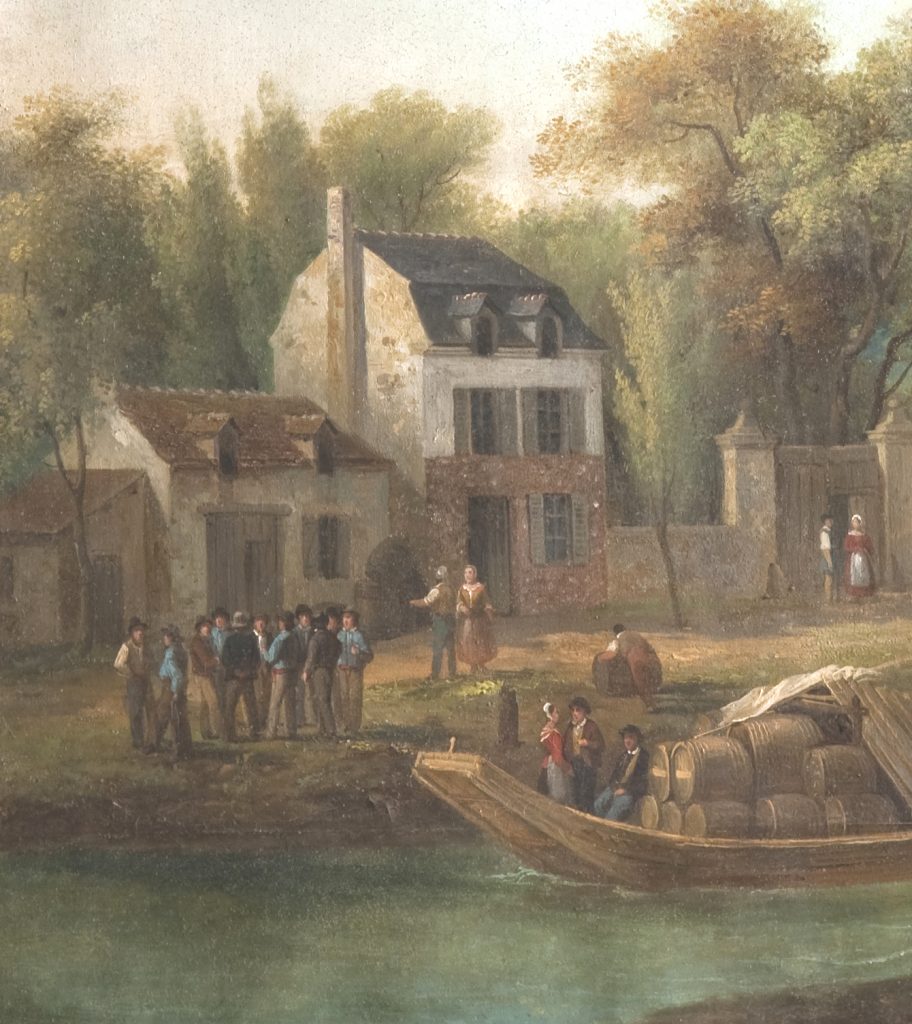 Enseigne d'auberge (détail), Collection musée de la Loire