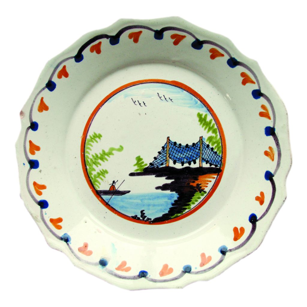 Plate to the fisherMAN MUSEE DE COSNE