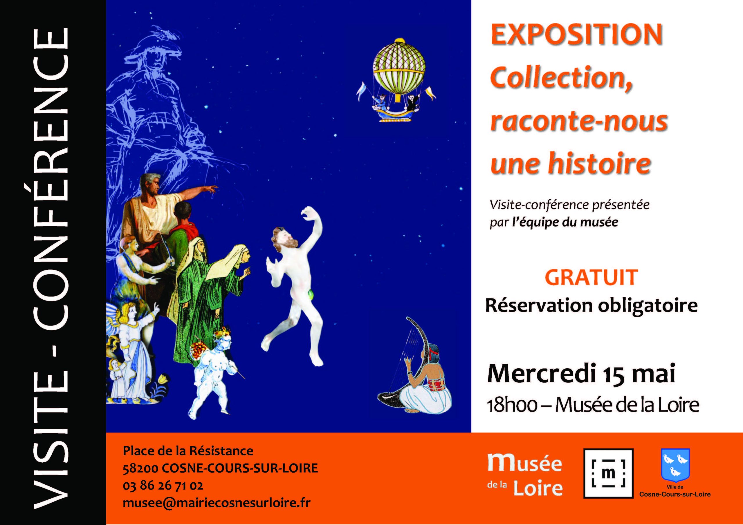 VISITE-CONFERENCE Exposition Collection, raconte-nous une histoire ! au Musée de la Loire de Cosne-Cours-sur-Loire le 15 mai 2024 à 18h
