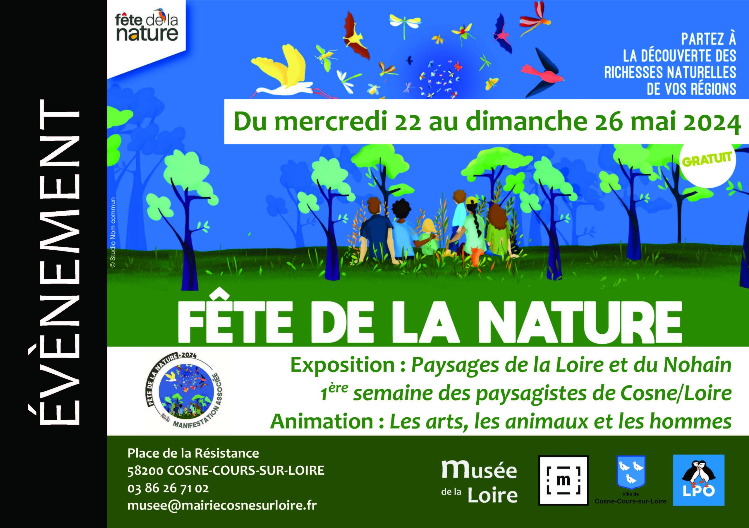 Fête de la nature au Musée de la Loire de Cosne-Cours-sur-Loire Du mercredi 22 au dimanche 26 mai 2024 GRATUIT