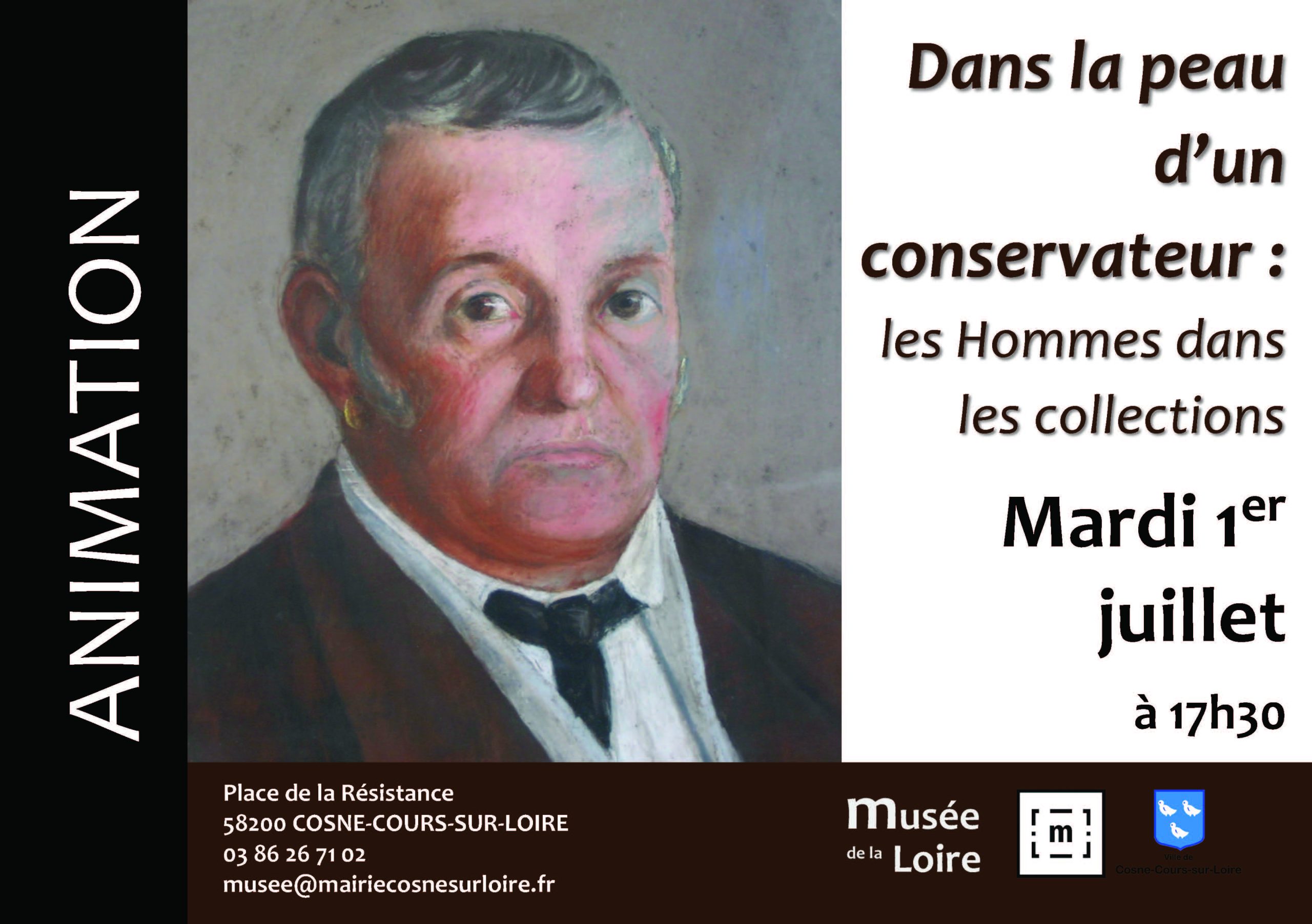 Animation Dans la peau d'un conservateur Mardi 1er juillet 2025 à 17h30 au Musée de la Loire de Cosne-Cours-sur-Loire