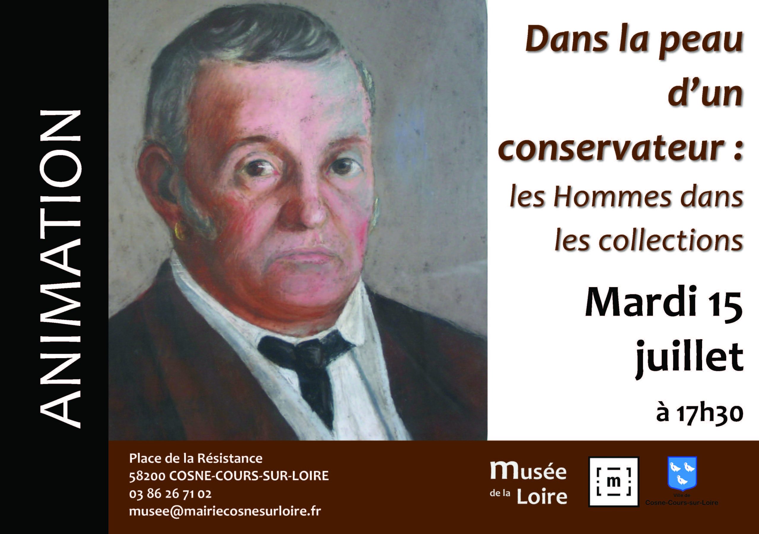 Animation Dans la peau d'un conservateur Mardi 15 juillet 2025 à 17h30 au Musée de la Loire de Cosne-Cours-sur-Loire