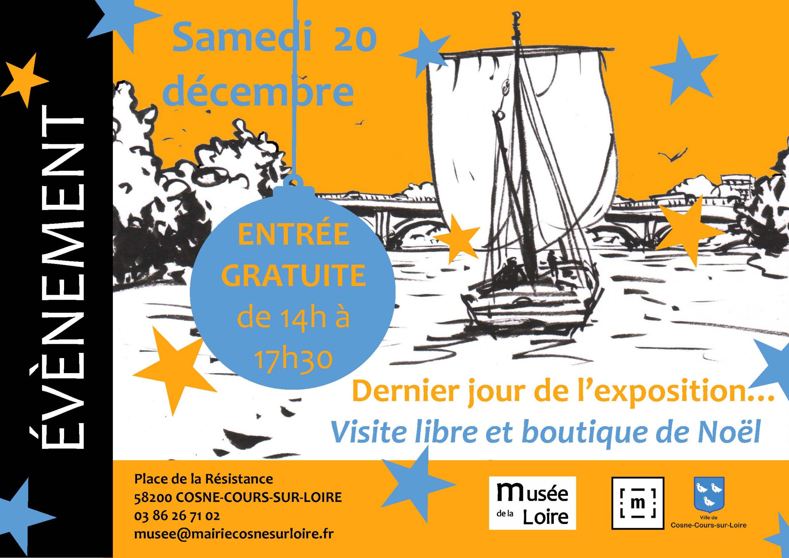 Dernier jour de l'exposition samedi 20 décembre 2025 de 14h à 17h30 Entrée gratuite au Musée de la Loire de Cosne-Cours-sur-Loire