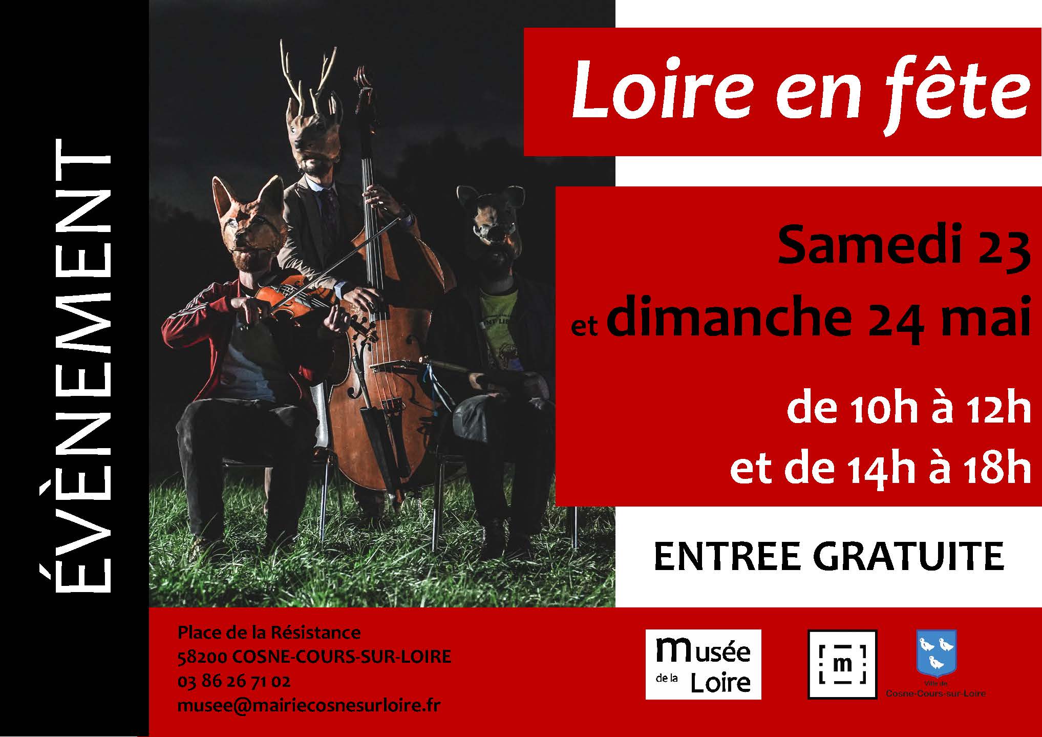 Loire en fête au Musée de la Loire de Cosne-Cours-sur-Loire samedi 23 et dimanche 24 mai 2026 Entrée gratuite
